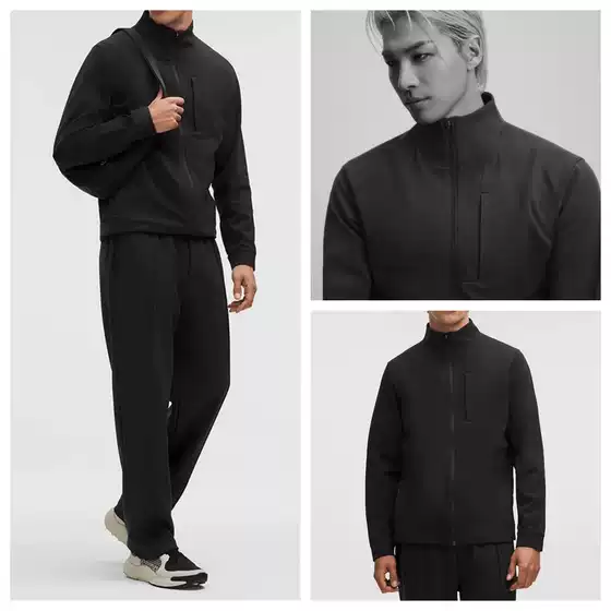 Lu Yuan Fabric Sojourn Moisture-Wicking Quick-Drying Four-Way Stretch Stand-Up Collar Men's Commuter Outdoor Sports Jacket Lushi022
