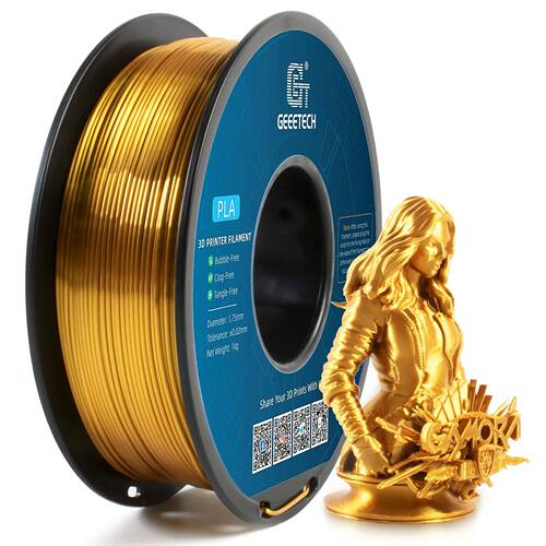 GEEETECH 1roll/1kg 1.75mm PLA Silk PLA  Filament Vacuum Pack