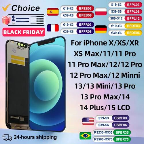 Choice AAA Quality For iphone 11 LCD Display 11 12 13 Pro Ma