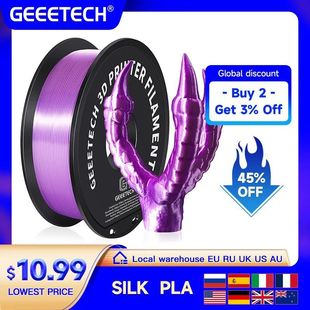 GEEETECH 3d Silk PLA Filament 1kg1.75mm Spool Wire For 3D Pr