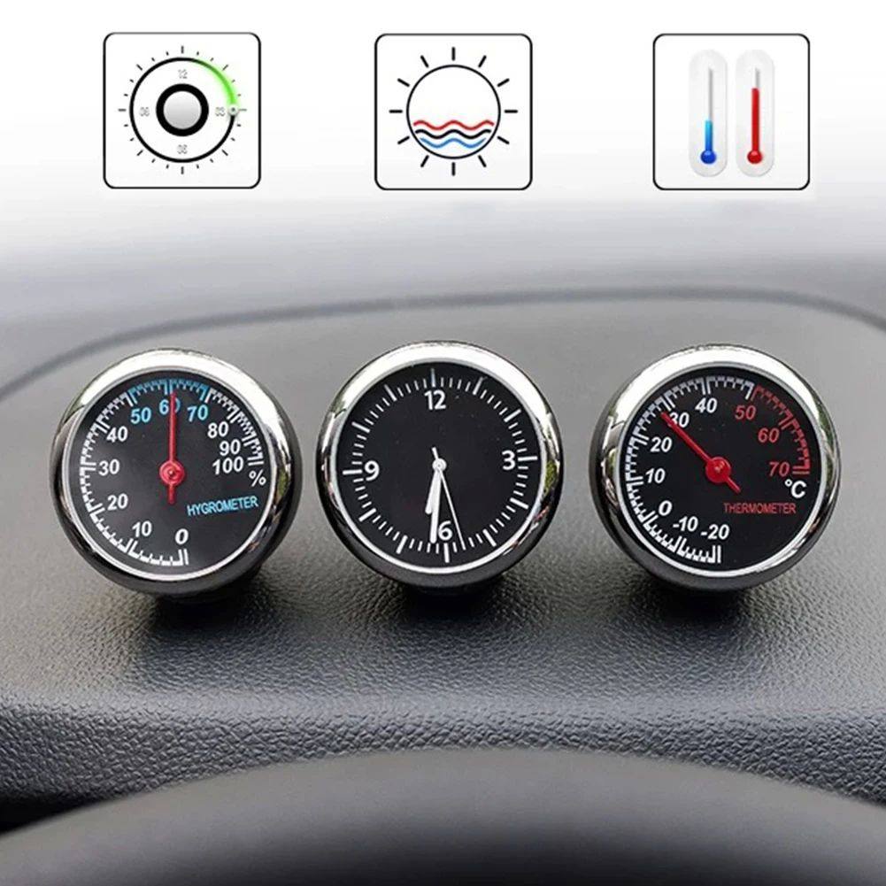 Mini Car Automobile Digital Clock Auto Watch Thermometer Hyg