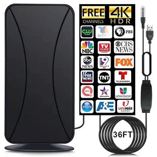 HD TV Antenna HDTV 25dBi Indoor Digital Antenna 800 Mile Boo