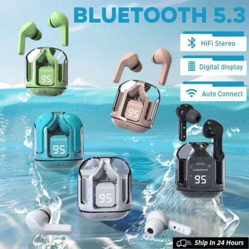 TWS T2 Wireless BT5.3 Headphones ENC Headphones LED Power Di