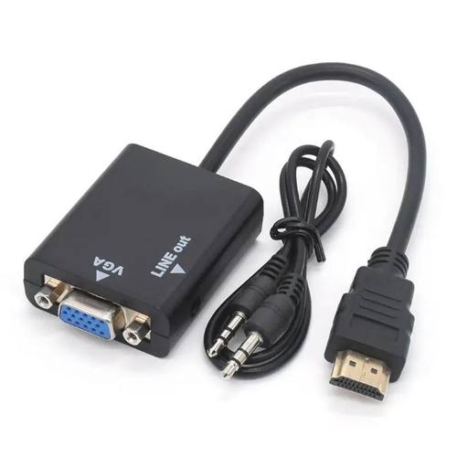 Adapter HDTV TO VGA With Audio HDTV Male To VGA Female Conve