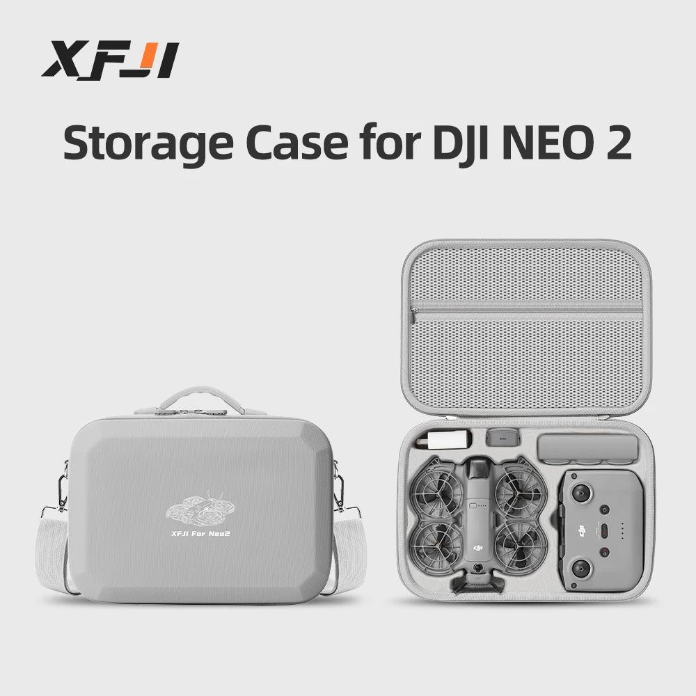 XFJI Carrying Case for DJI NEO 2 Combo Storage Bag Drone Acc