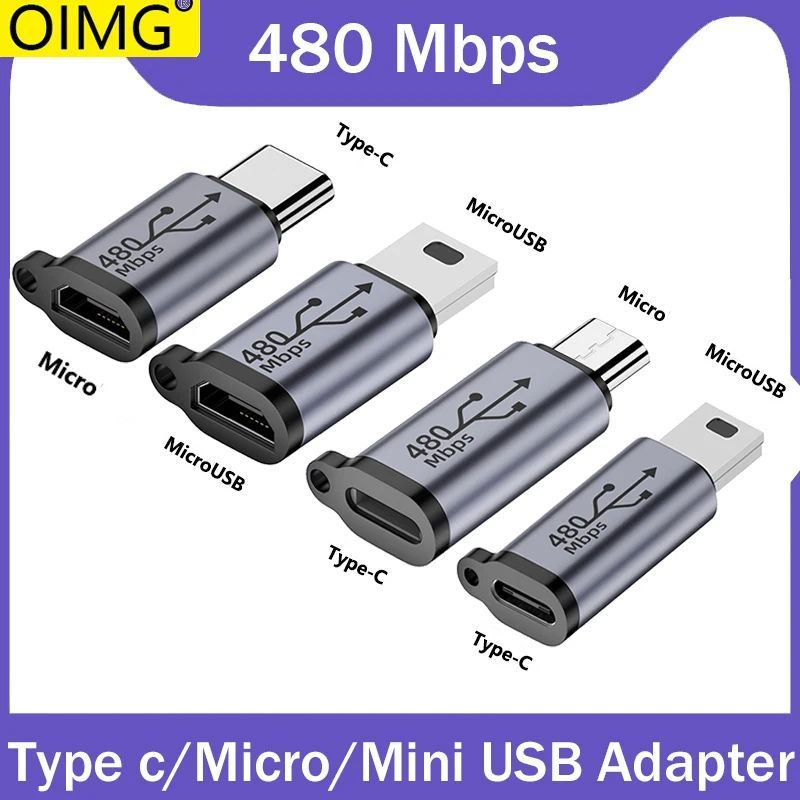 TypeC Female to Mini USB/Type C Female to Micro USB/Micro US