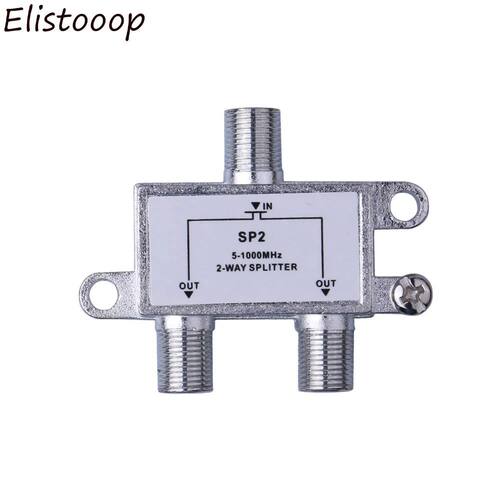 2 Way TV HD Signal Cable Splitter ANT SAT TV Signal Mixer Di