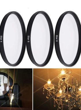 37 ~ 82mm 4 6 8 Point Star Filter Camera Lens Filter Star li