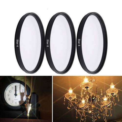 37 ~ 82mm 4 6 8 Point Star Filter Camera Lens Filter Star li