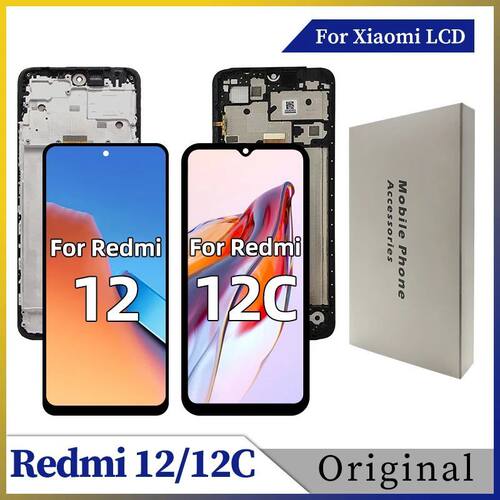 12C For Xiaomi Redmi 12C LCD Poco C55 Display Touch Screen D
