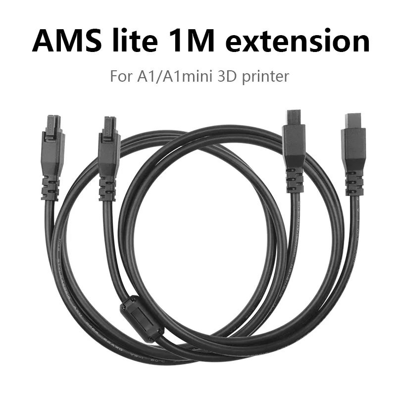 1pcs Bambu Lab AMS Lite 1M 2M 4-pin Extension Cable For A1/A
