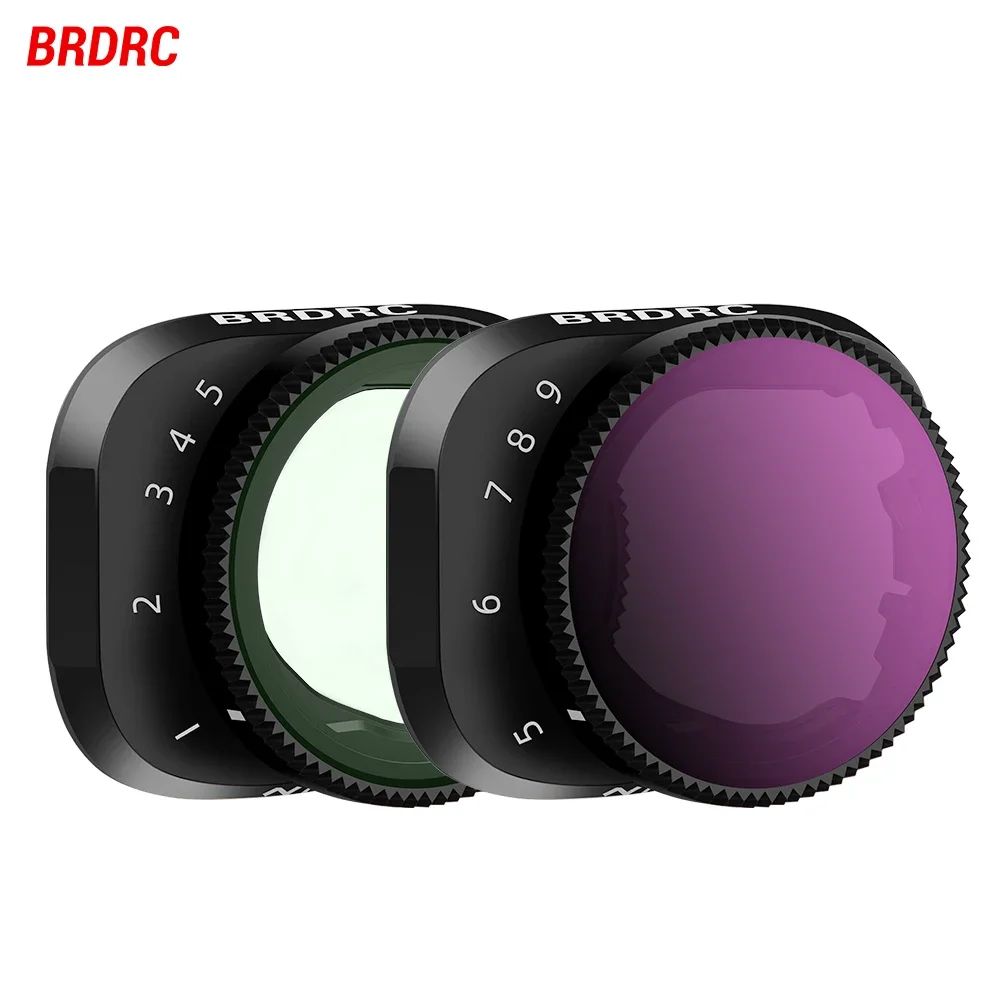 BRDRC VND Lens Filters for DJI Mini 3/3 Pro Drone VND4-32/64