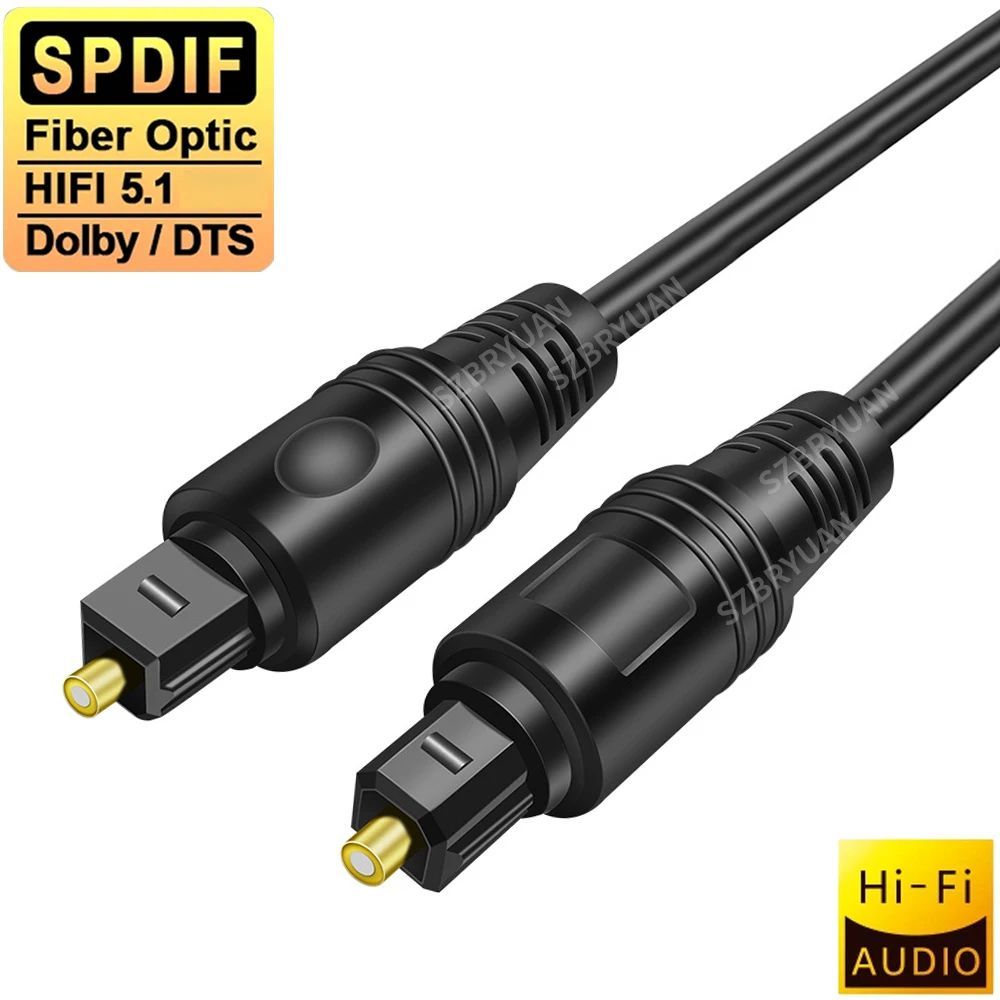 Digital Optical Audio Toslink Cable HIFI 5.1 SPDIF Coaxial C
