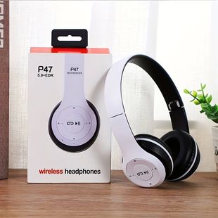 Stereo P47 Headset 5.0 Bluetooth Headset Folding Series Wire