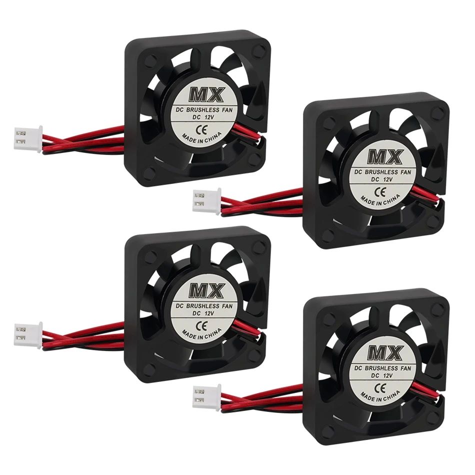 4pcs 4010 24V&12V Cooling Fan For 3D Printer , DC 2Pin 40X40