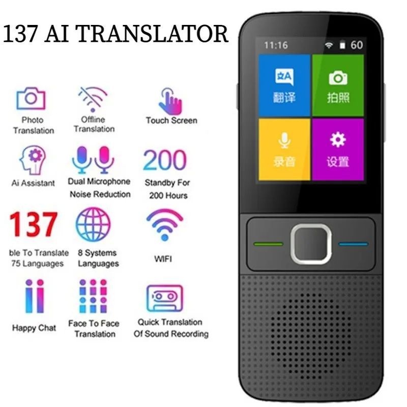 2023 Smart Voice Translator 137 Multi Languages In Real Time
