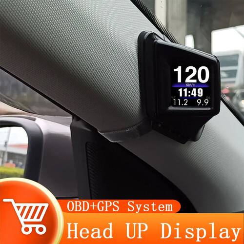 HUD OBD2+GPS On-board Computer Head up Display Car tachomete