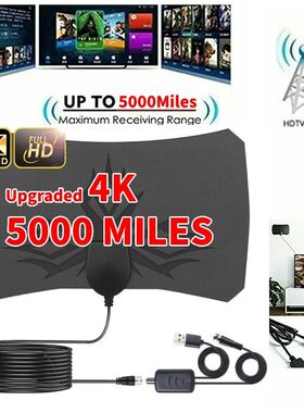 4K TV Antenna For Global Digital TV 1080P 5000 Mile HD Boost