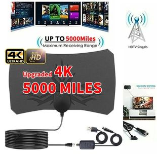 4K TV Antenna For Global Digital TV 1080P 5000 Mile HD Boost