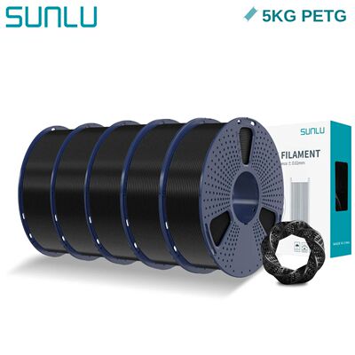 SUNLU 5KG PETG 3D Filament 1.75mm Neatly Wound High Toughnes