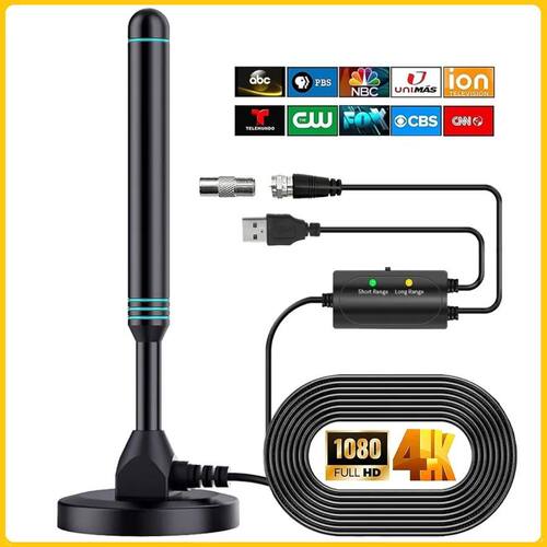 HD TV Antenna 4K High Gain Indoor Digital Antenna  Signal Bo