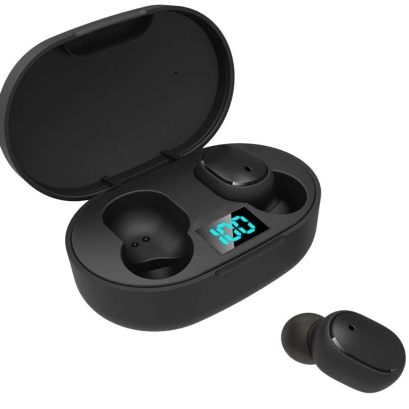 E6S Smart Digital Display TWS Bluetooth Headset Wireless Spo