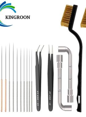 KINGROON 3D Printer Cleaner Tool Copper Wire Brush Toothbrus
