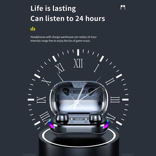 K10 LED Digital Display Stereo Earphones Noise Reduction Gam