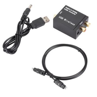 Digital to Analog Audio Converter DAC Amplifier Decoder Opti