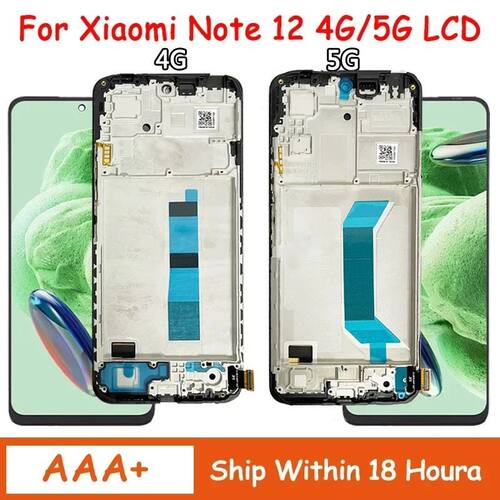 High Quality For Xiaomi Redmi Note 12 4G 23021RAAEG LCD Disp