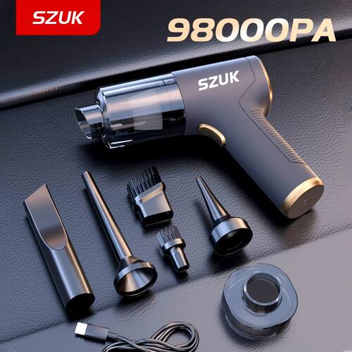 SZUK 98000PA Mini Car Vacuum Cleaner Powerful Cleaning Machi