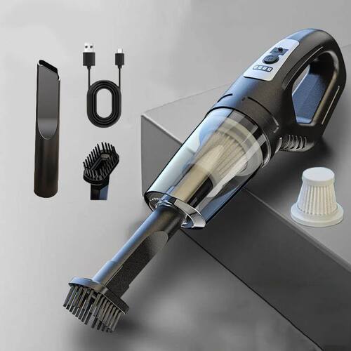 120W Portable Car Vacuum Cleaner USB Charging Handheld Cordl