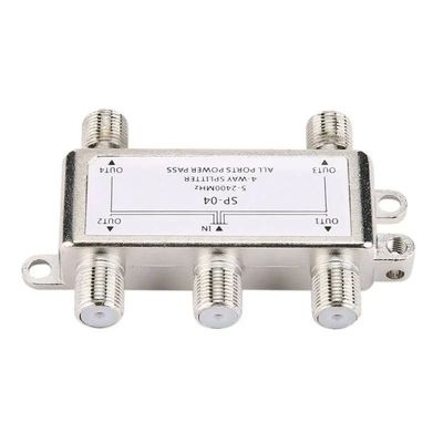 5-2400MHz 4 Way for HD Digital Coax Cable Splitter 4 Channel