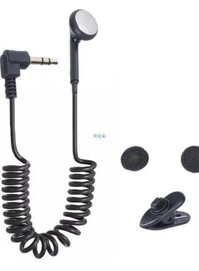 Spring Type In Ear Earbud 3.5mm Port Single Side Mono Earpho