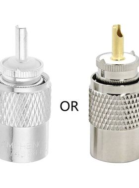 UHF Connectors PL 259 Male Connector to RG8X RG59 RG8 Adapte