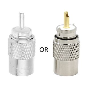 UHF Connectors PL 259 Male Connector to RG8X RG59 RG8 Adapte