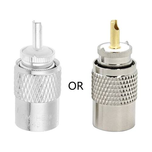 UHF Connectors PL 259 Male Connector to RG8X RG59 RG8 Adapte