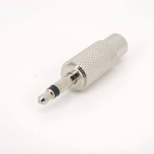 1pcs Metal 3.5mm Jack Converter 3.5 Male Mono Plug to RCA Fe