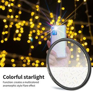 Star Colorful Line Flare Streak Lens Filter