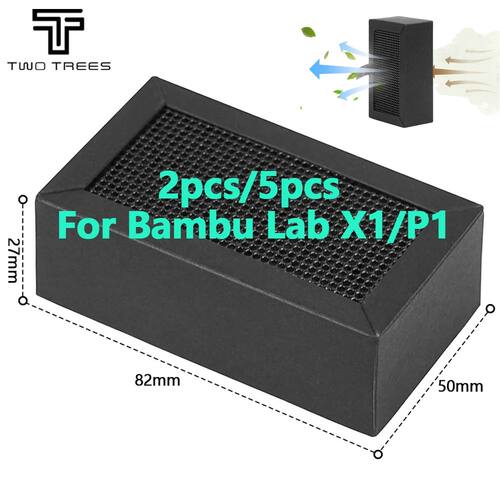 1/2/5Pcs Bambu Lab P1 X1 Activated Carbon Filter Air purifie