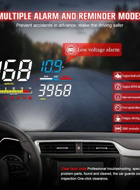 Head Up Display D5000 OBD2 HUD Digital Speedometer Windshiel