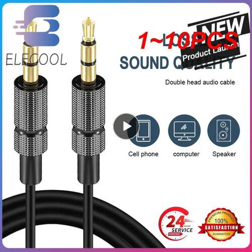 1~10PCS 1m/2m/ Aux Audio Line 3.5mm Male to 3.5mm Male Audio