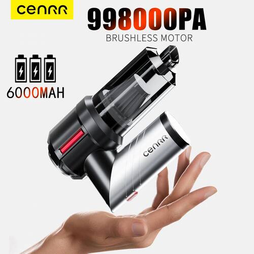 CENRR Car Vacuum Cleaner Mini 998000PA Powerful Cordless Por