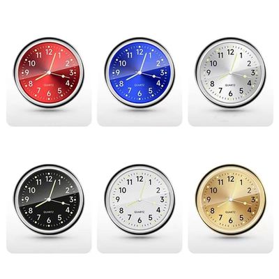 Mini Car Clock Luminous Automobiles Internal Stick-On Digita