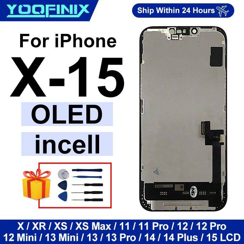 Incell For iPhone X XR Display XS MAX LCD 3D Touch Screen Fo