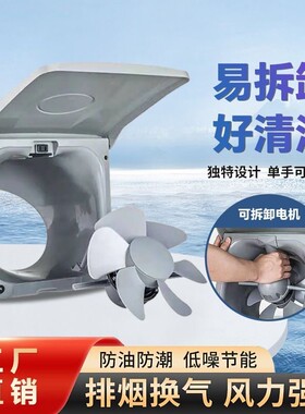 顶格牌10寸家用易拆洗油烟扇厨房