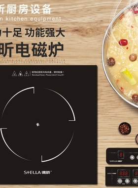 德昕电磁炉TS-3503嵌入式商用电炉磁灶3500W 大功率酒店线控火锅
