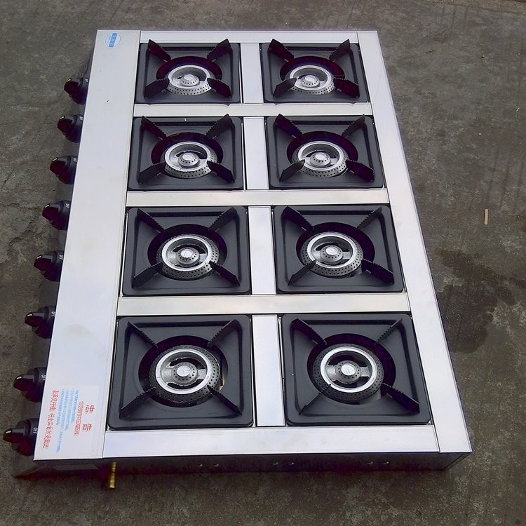 节能煲仔炉商用煤气灶四眼燃气炉四六八头炉灶头多灶液化灶三