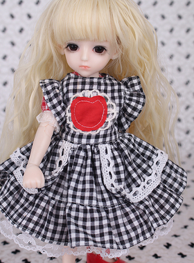 bjd娃娃 sd娃娃 黄色卷发平刘海 1/4分 1/6分 不单拍