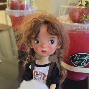 bjd娃娃bjd正版热门bjd烧肌蓝豆豆小6分bjd特体蓝豆豆六分bjd素体